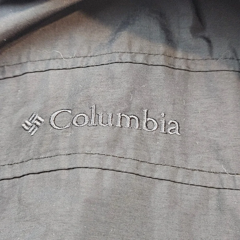 Columbia Mens XL Black Core Interchange Fleece Lined Full Zip Jacket Windbreaker